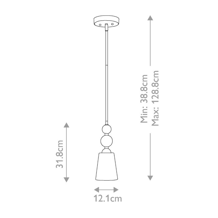 Zelda 1 Light Mini Pendant - Polished Nickel