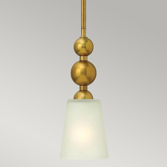 Zelda 1 Light Mini Pendant - Vintage Brass