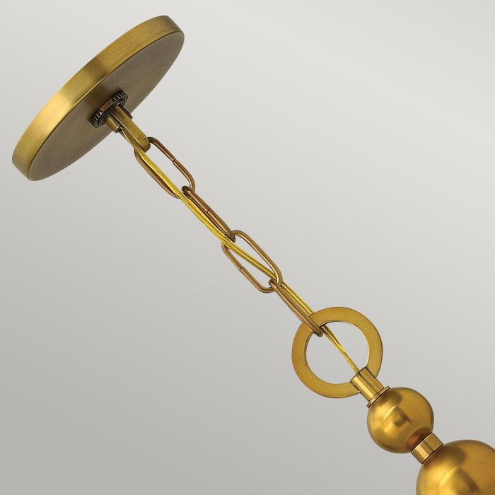 Zelda 3 Light Pendant - Vintage Brass