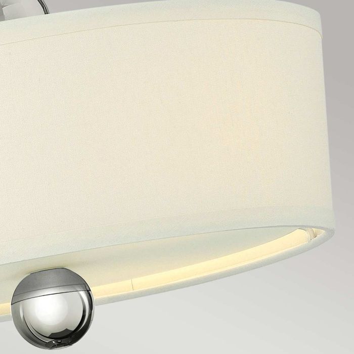 Zelda 3 Light Semi-Flush - Polished Nickel
