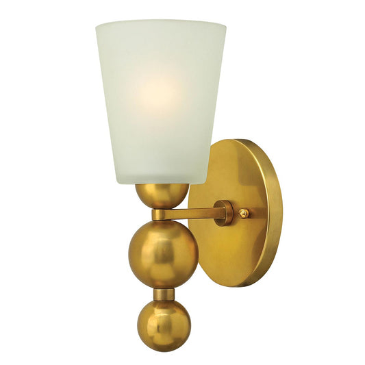 Zelda 1 Light Wall Light – Vintage Brass