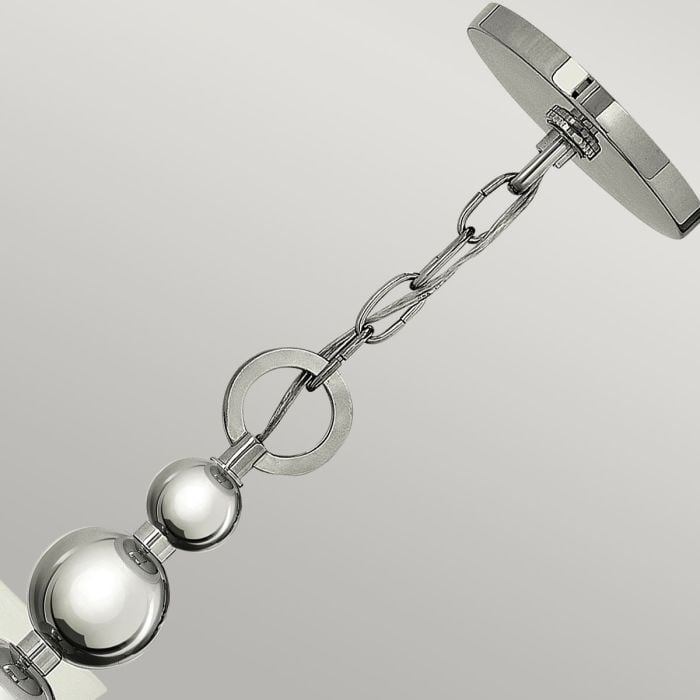 Zelda 5 Light Chandelier - Polished Nickel