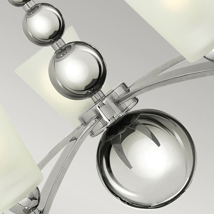 Zelda 5 Light Chandelier - Polished Nickel