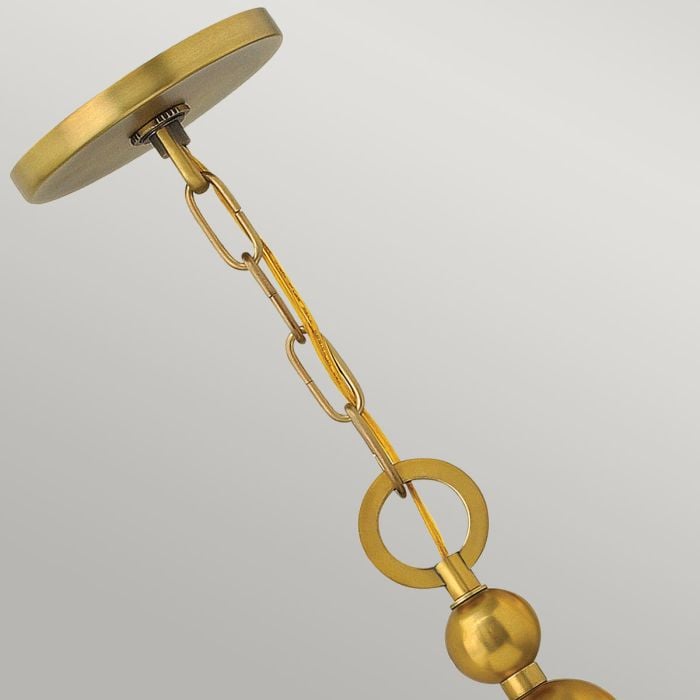 Zelda 5 Light Chandelier - Vintage Brass