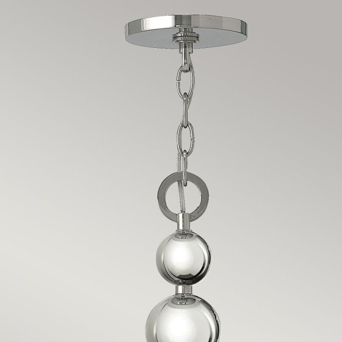 Zelda 8 Light Chandelier - Polished Nickel