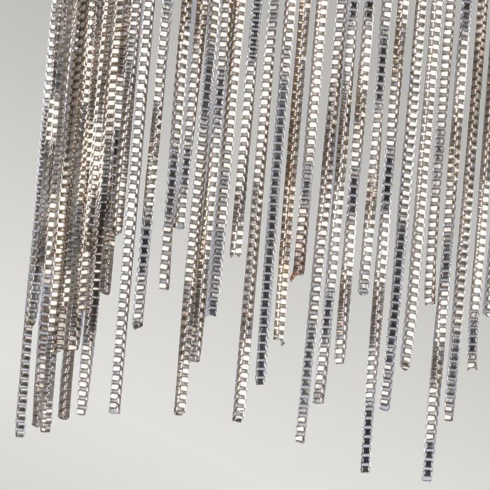 Zuma 3 Light Wall Light - Satin Black / Silver