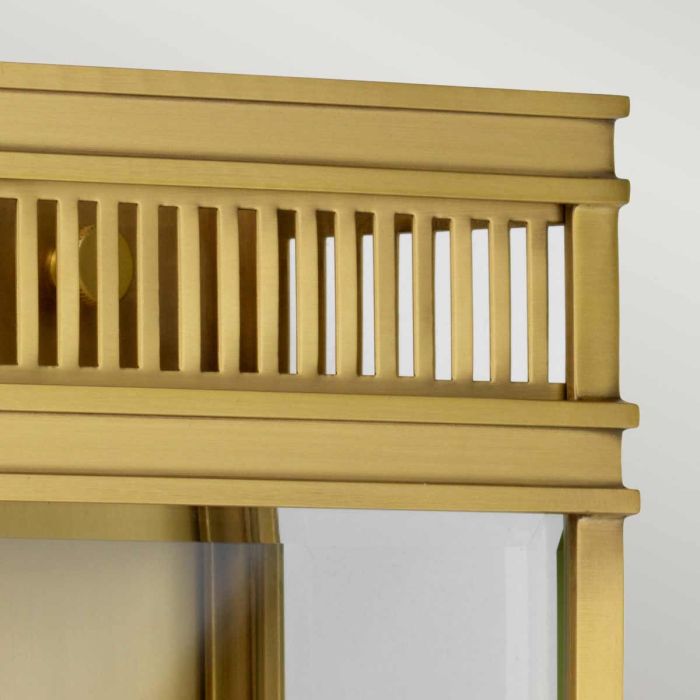 Holborn 2 Light Medium Half Lantern - Brushed Brass