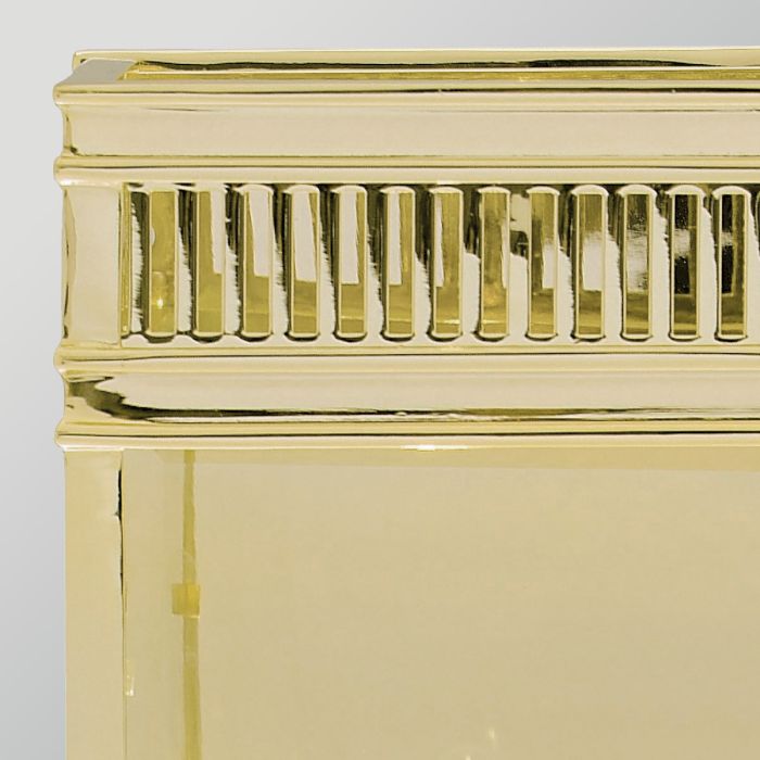 Holborn 2 Light Medium Half Lantern - Polished Brass