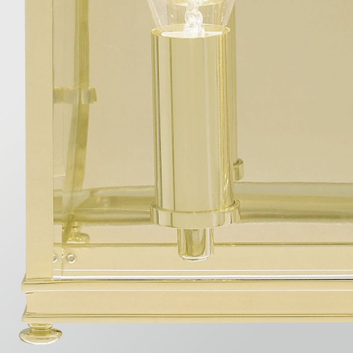 Holborn 2 Light Medium Half Lantern - Polished Brass
