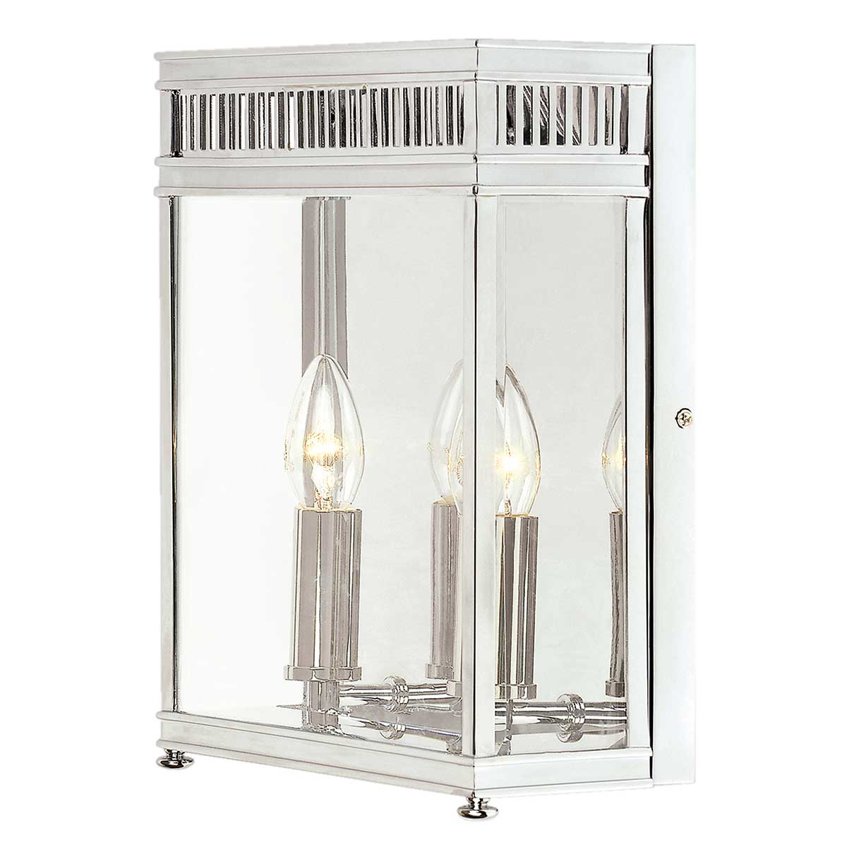 Holborn 2 Light Half Lantern Medium – Polished Chrome