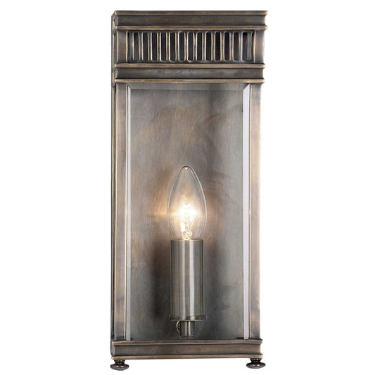 Holborn 1 Light Half Lantern Small – Dark Bronze