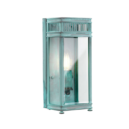 Holborn 1 Light Small Half Lantern – Verdigris