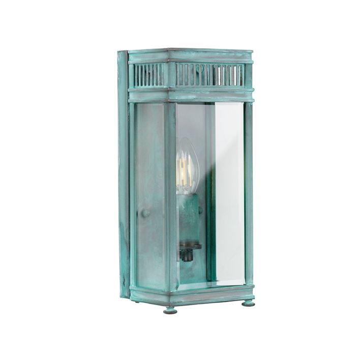 Holborn 1 Light Small Half Lantern - Verdigris