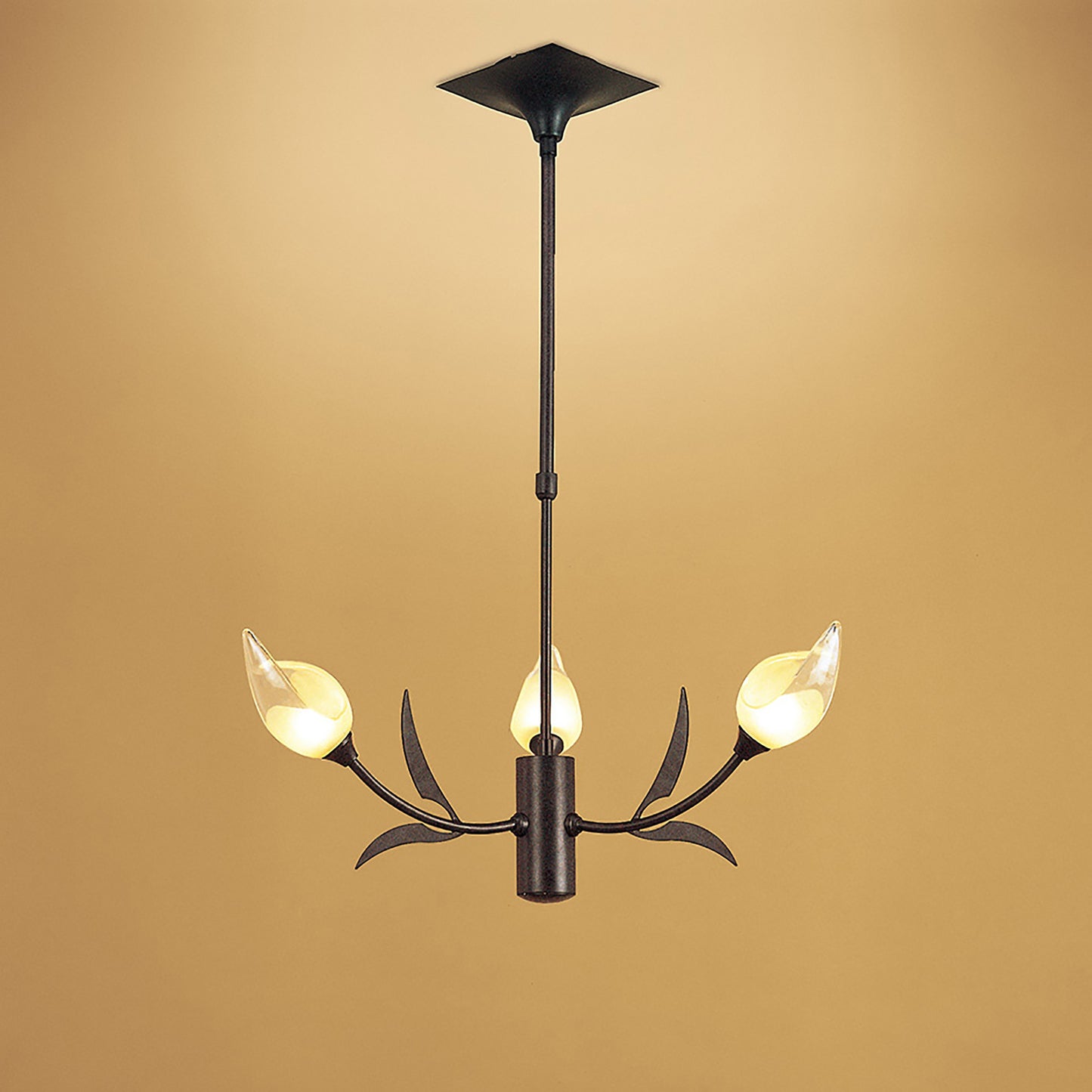 Holland Telescopic Pendant 3 Light G9, Brown/Black Oxide by Mantra