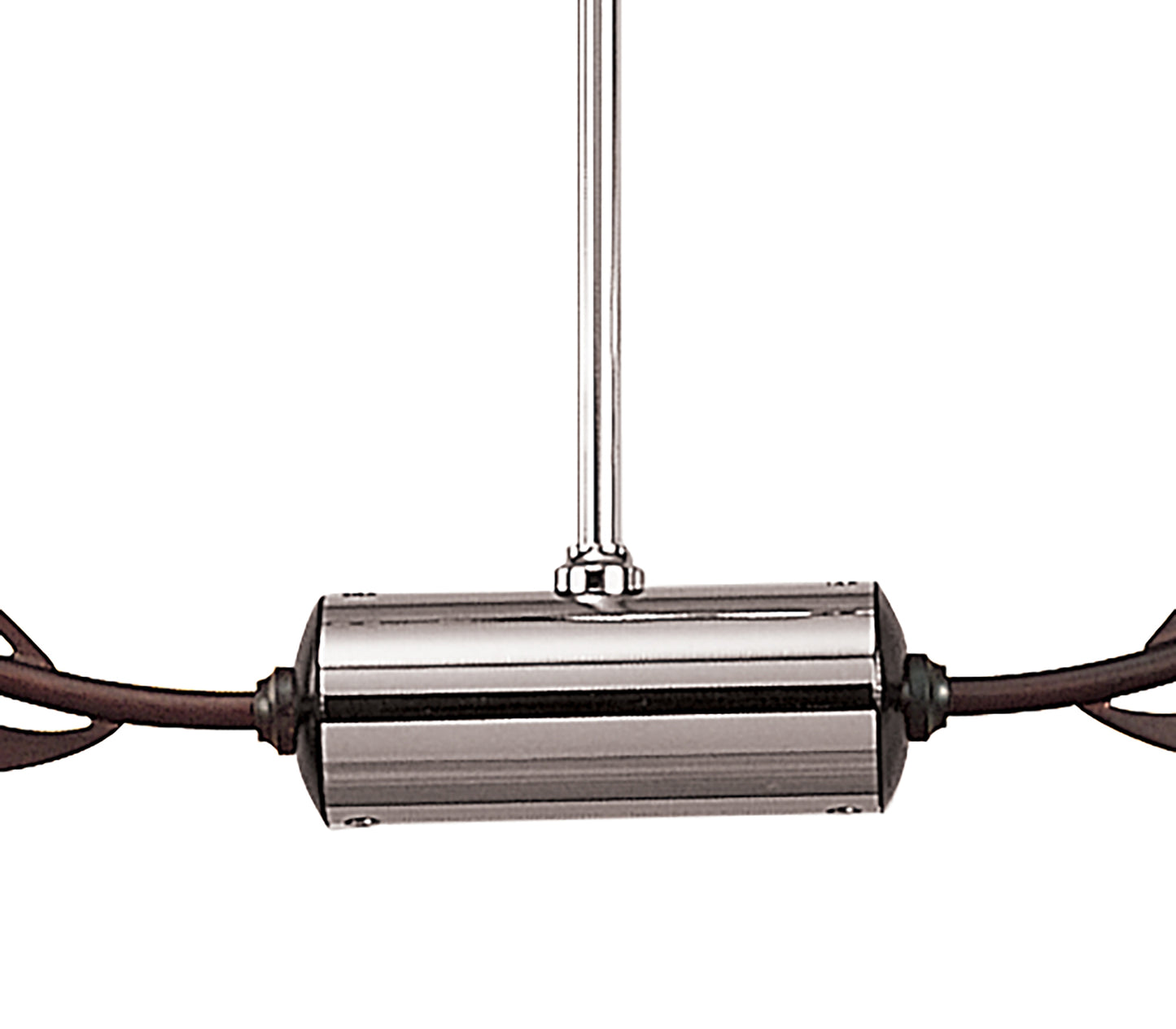 Holland Telescopic Linear Pendant Line 4 Light G9, Polished Chrome, Wenge by Mantra