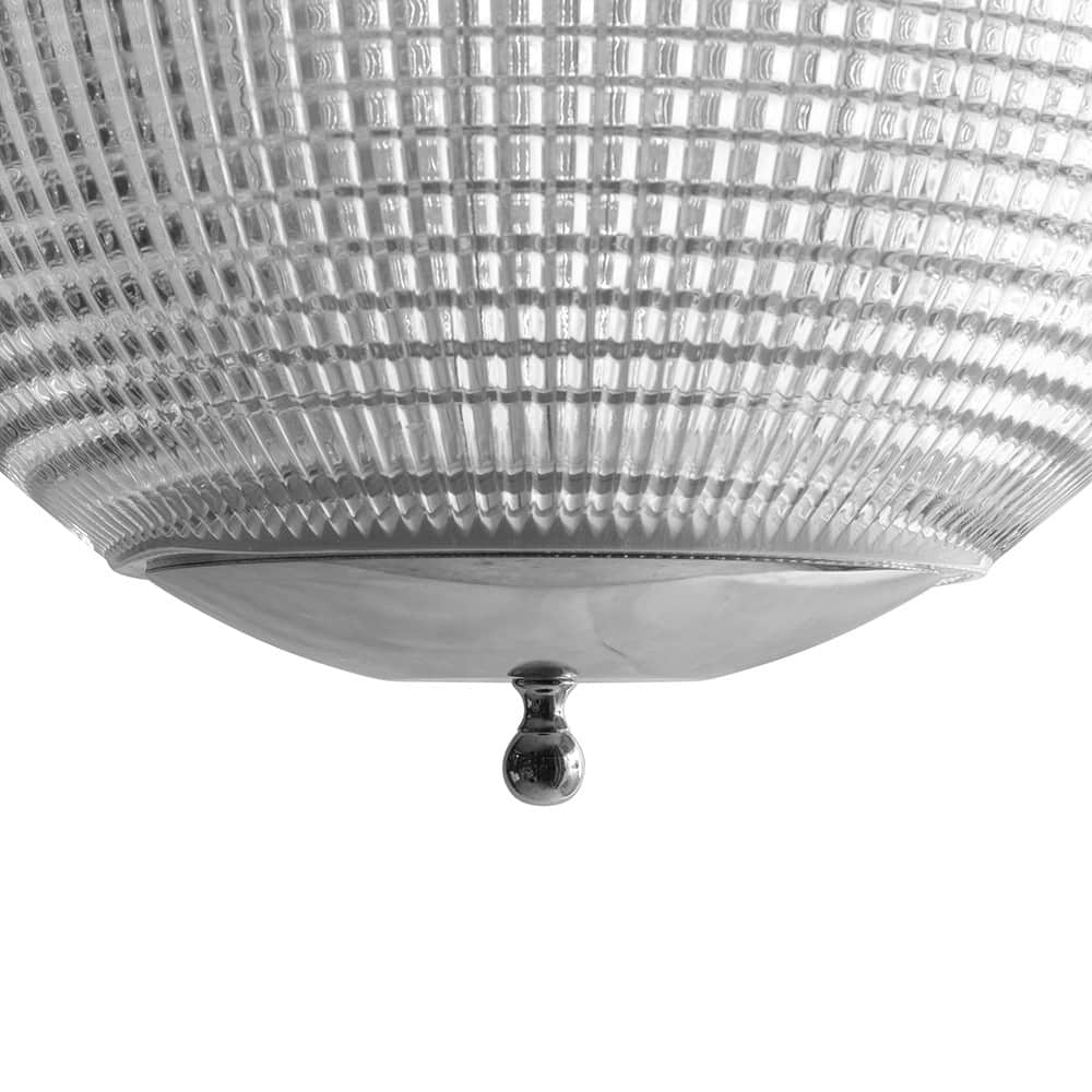 Soho Lighting Hollen Globe Classic Nickel Glass Pendant Light - The Schoolhouse Collection