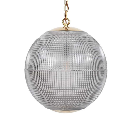 Soho Lighting Hollen Globe Timeless Polished Brass Glass Pendant Light - The Schoolhouse Collection