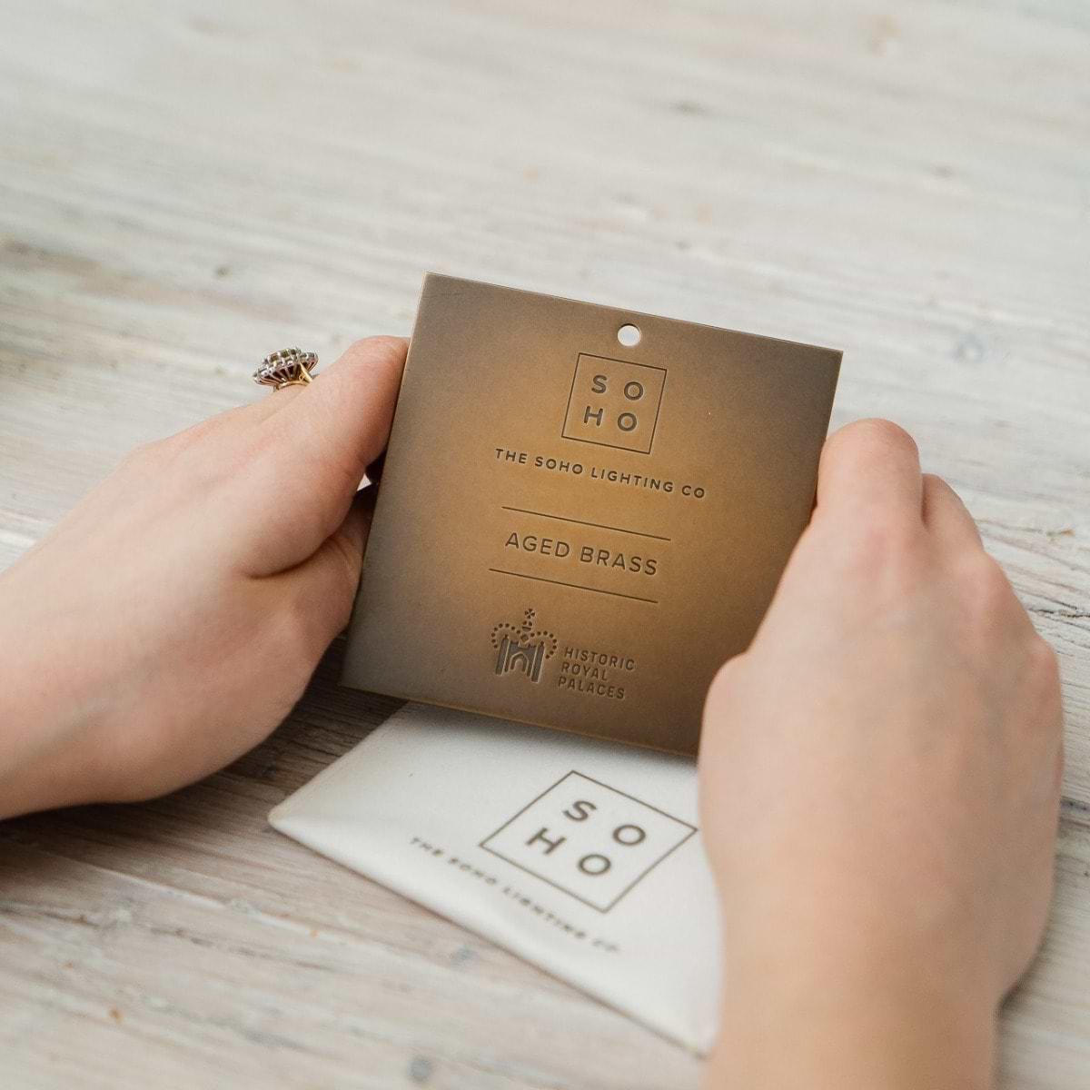 The Palaces Collection Aged Brass Metal Finish Sample