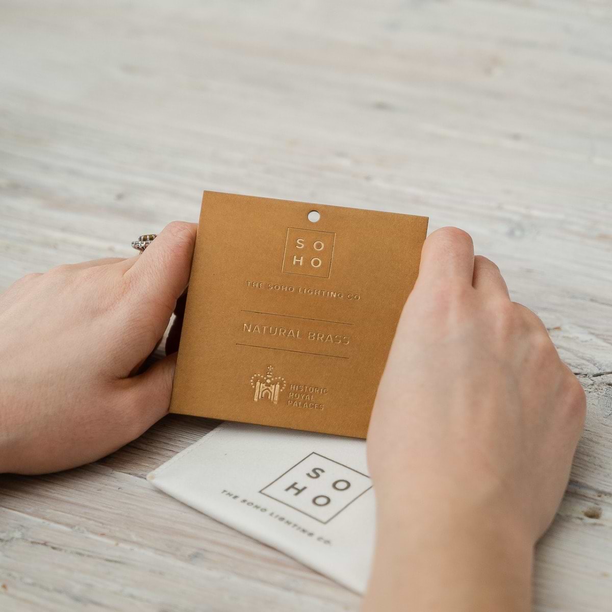 The Palaces Collection Natural Brass Metal Finish Sample