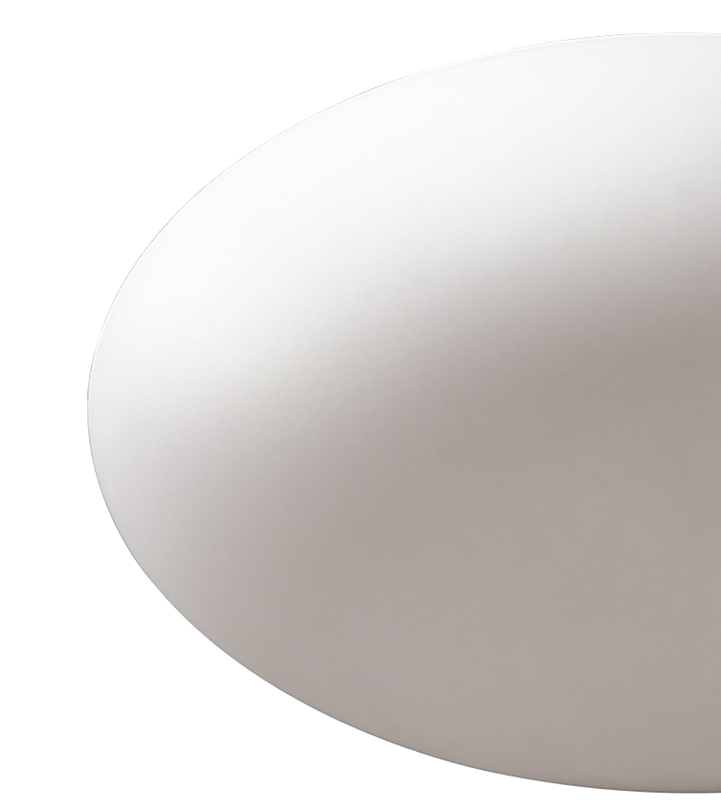 Huevo Oval Table Lamp 1 Light CFL In Line Switch Indoor, Opal White by Mantra