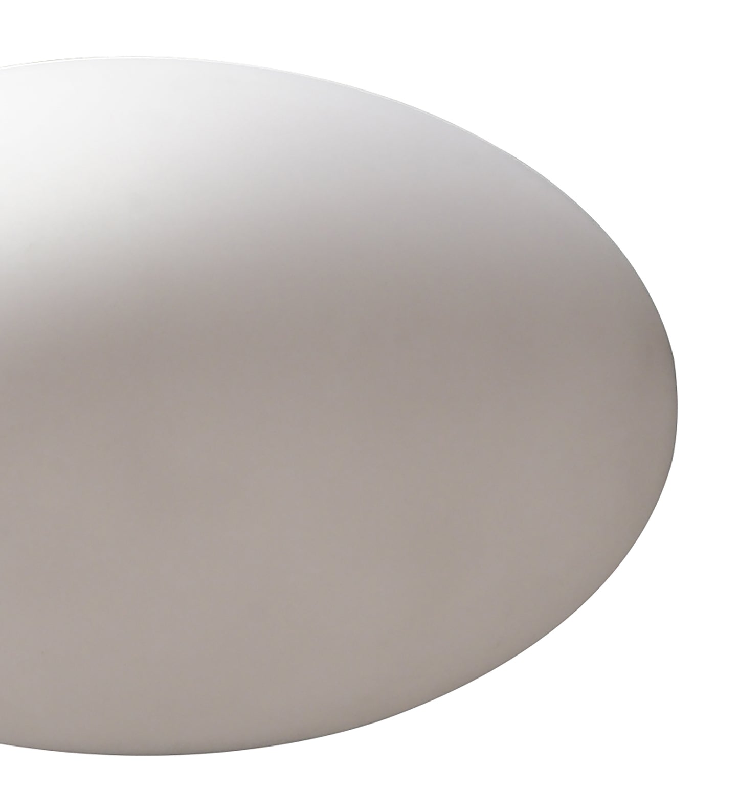 Huevo Oval Table Lamp 1 Light CFL In Line Switch Indoor, Opal White by Mantra