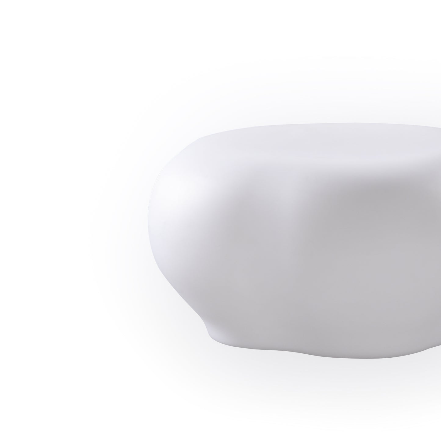 Huevo Stool 1 Light CFL Indoor, Opal White by Mantra