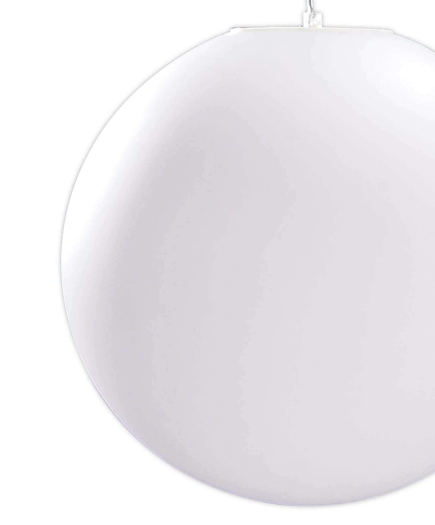 Huevo Ball Pendant 1 Light E27 Small Outdoor IP44, Opal White by Mantra