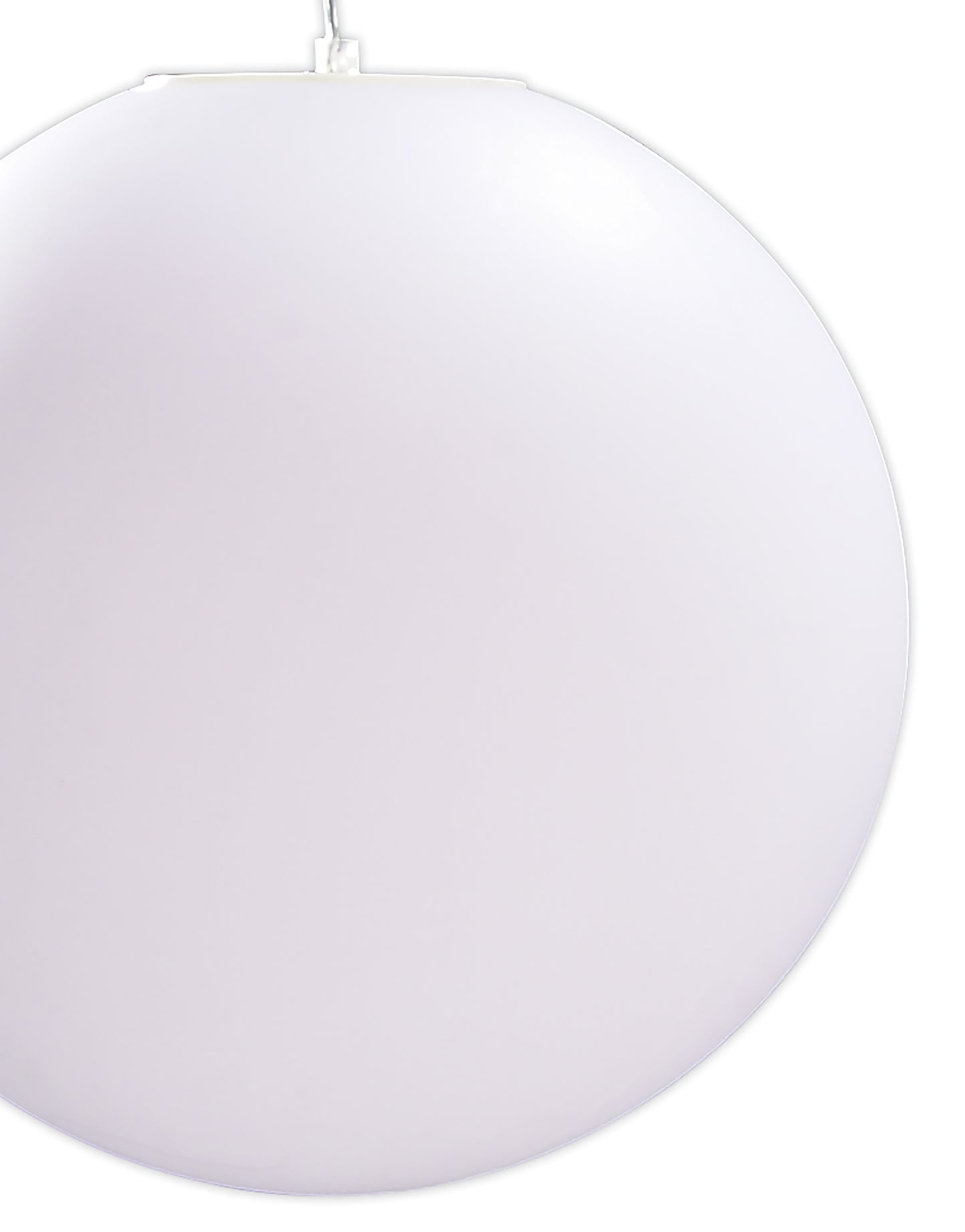 Huevo Ball Pendant 1 Light E27 Small Outdoor IP44, Opal White by Mantra