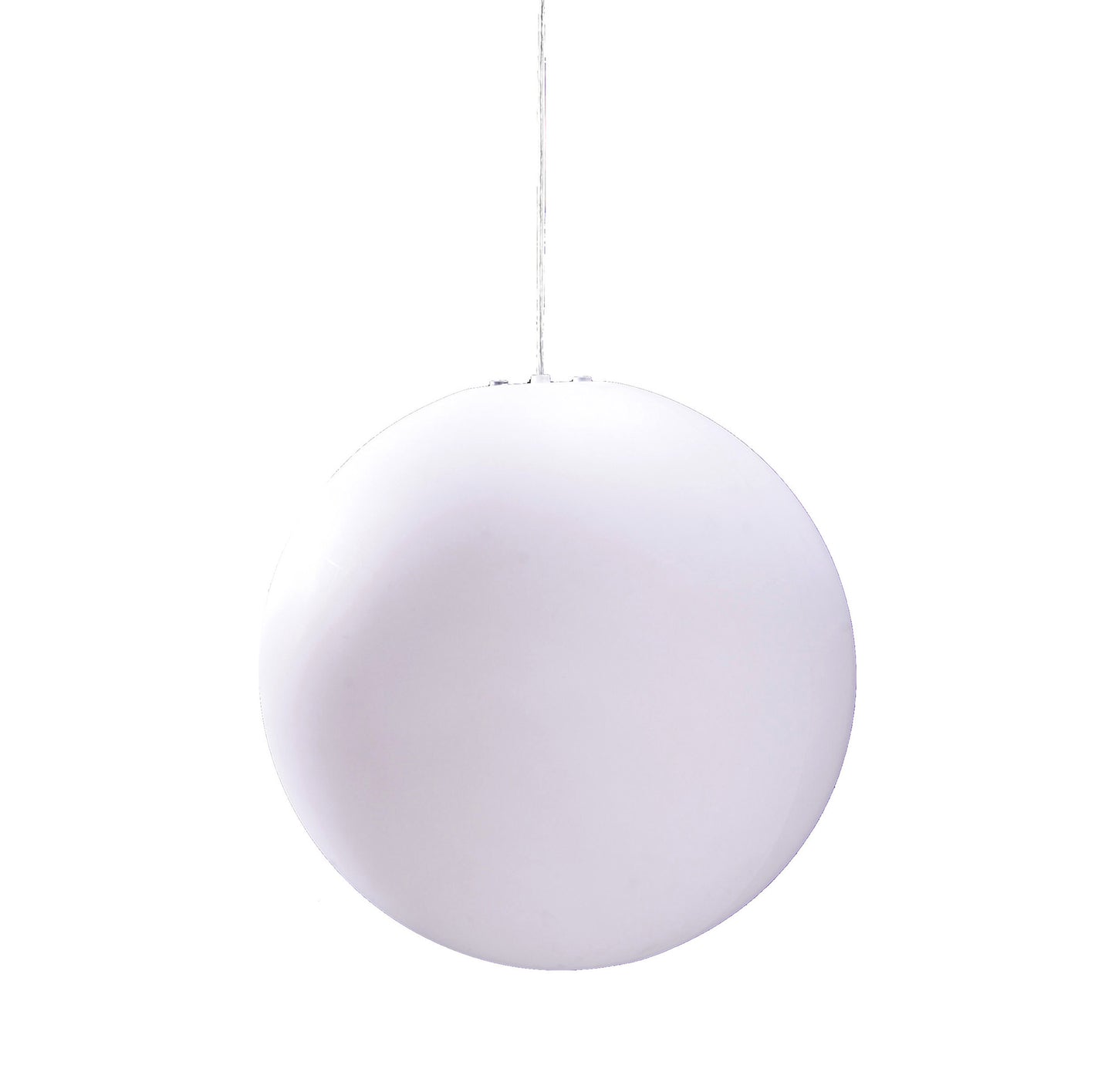 Huevo Ball Pendant 1 Light E27 Large Outdoor IP44, Opal White by Mantra