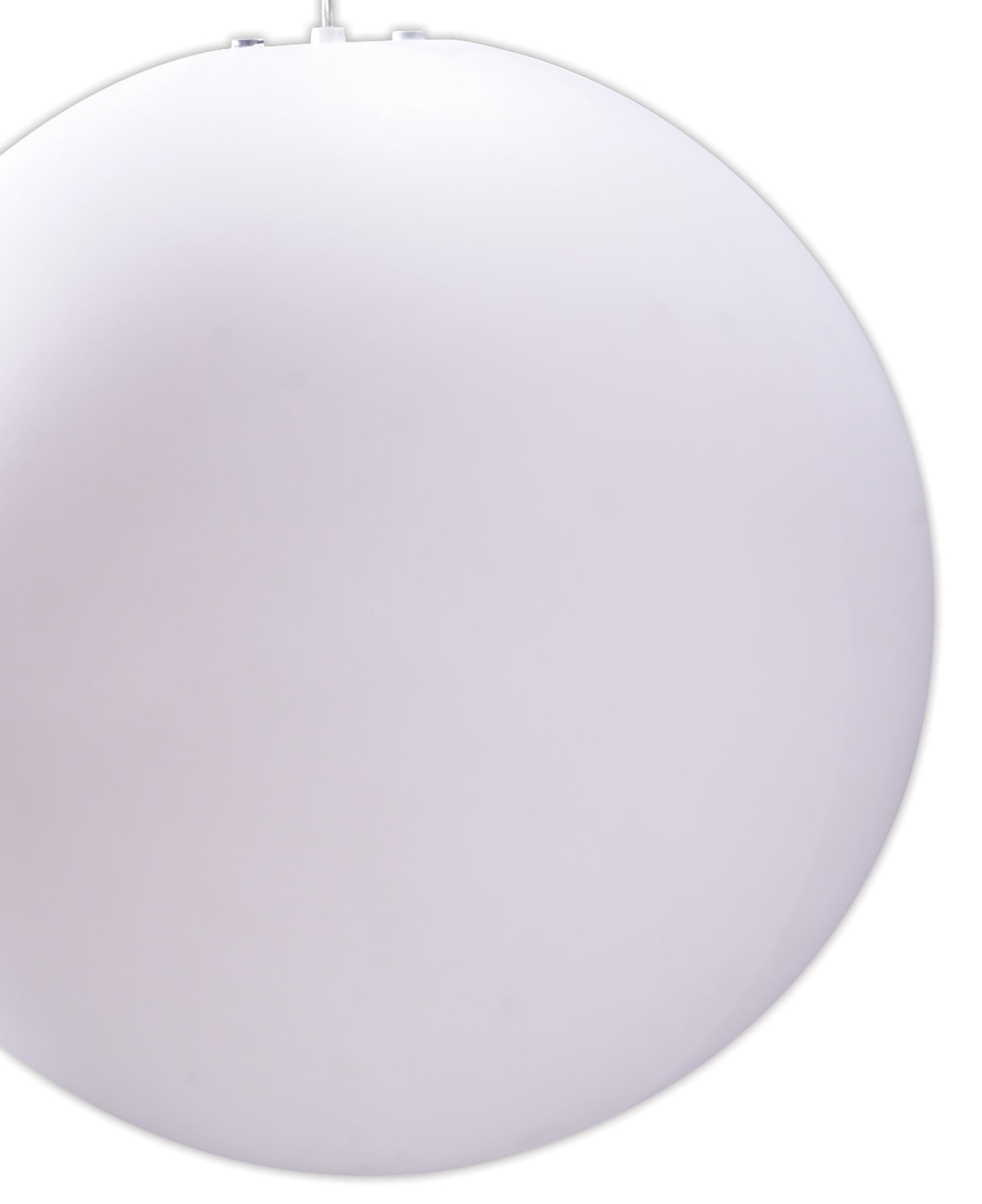 Huevo Ball Pendant 1 Light E27 Large Outdoor IP44, Opal White by Mantra