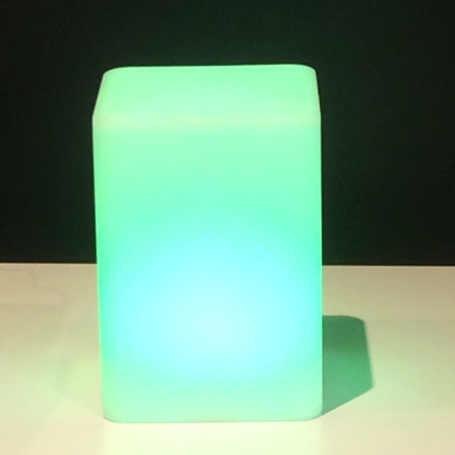 Square Shape Waterproof IP68 Could use in swimming pool. 7 Colours+white + candle. With remote control, Opal White by Mantra