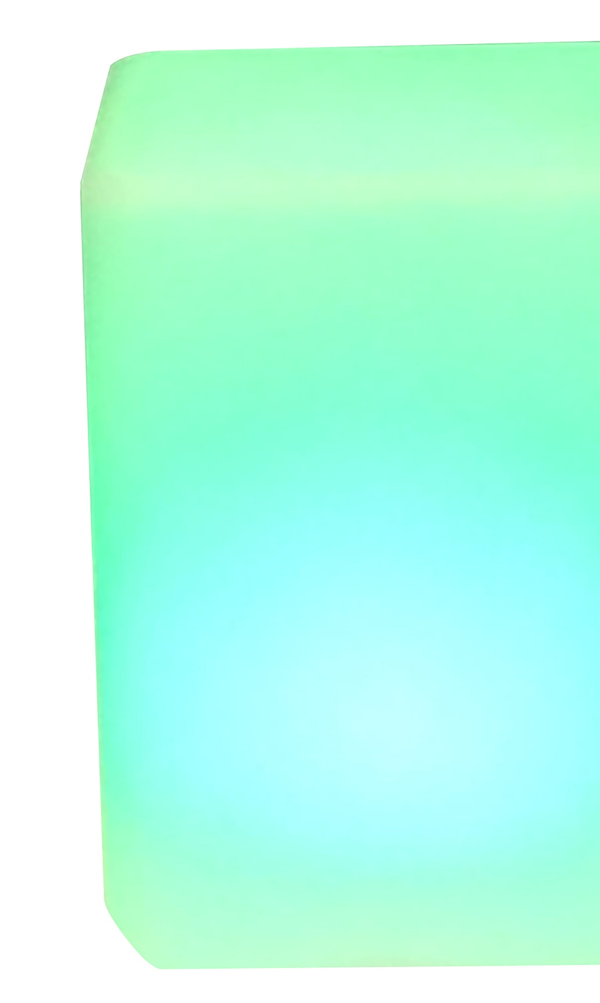 Square Shape Waterproof IP68 Could use in swimming pool. 7 Colours+white + candle. With remote control, Opal White by Mantra