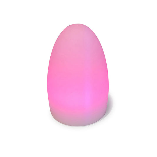 Oval Shape Waterproof Battery Operated Lamp Could use in swimming pool. 7 Colours+white + candle. With remote control, , Opal White, 2yrs Warranty by Mantra