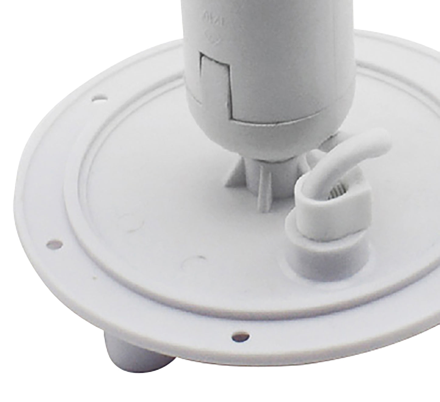 E27 Plate 1 Light CFL Indoor With Switch, White by Mantra