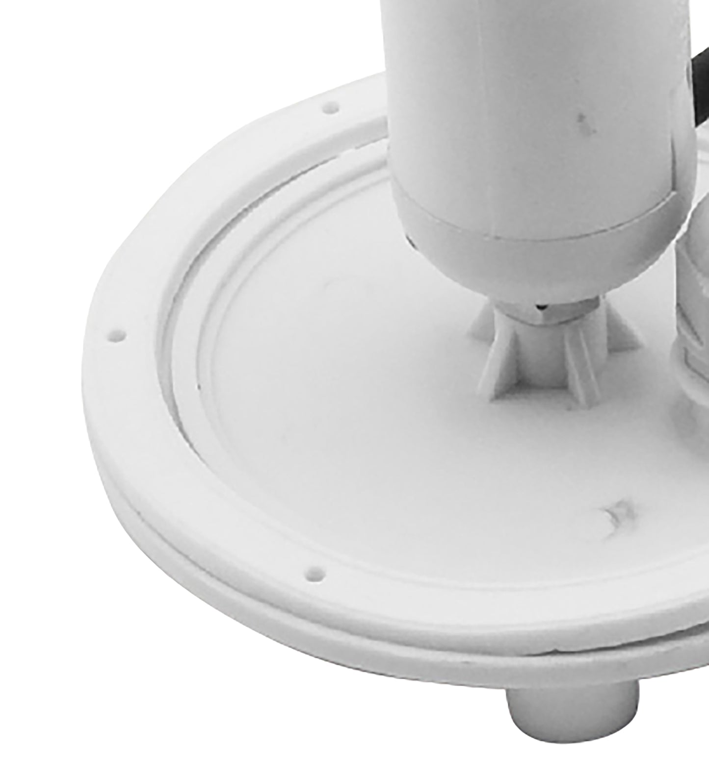 E27 Plate 1 Light Outdoor IP44 Supplied With 5M Cable, White by Mantra