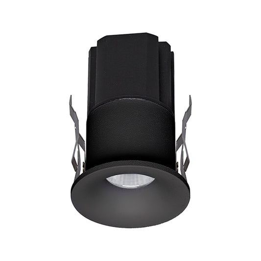 Hurgada IP54 Recessed Spotlight, 7W, 2700K, 571lm, Black, Cut Out 35mm, Driver Included, 3yrs Warranty by Mantra