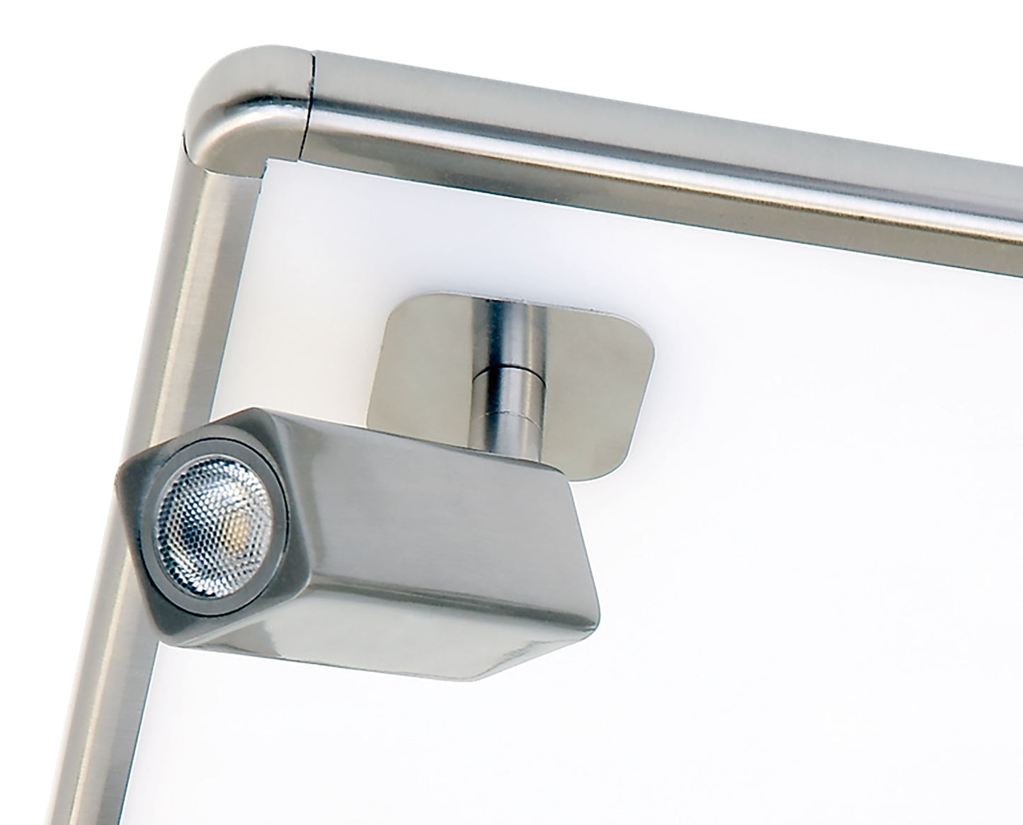 Ibiza Flush Ceiling Light 4 Head With Backlit Light 40W LED Square Satin Nickel 4000K, 3000lm, 3yrs Warranty by Mantra