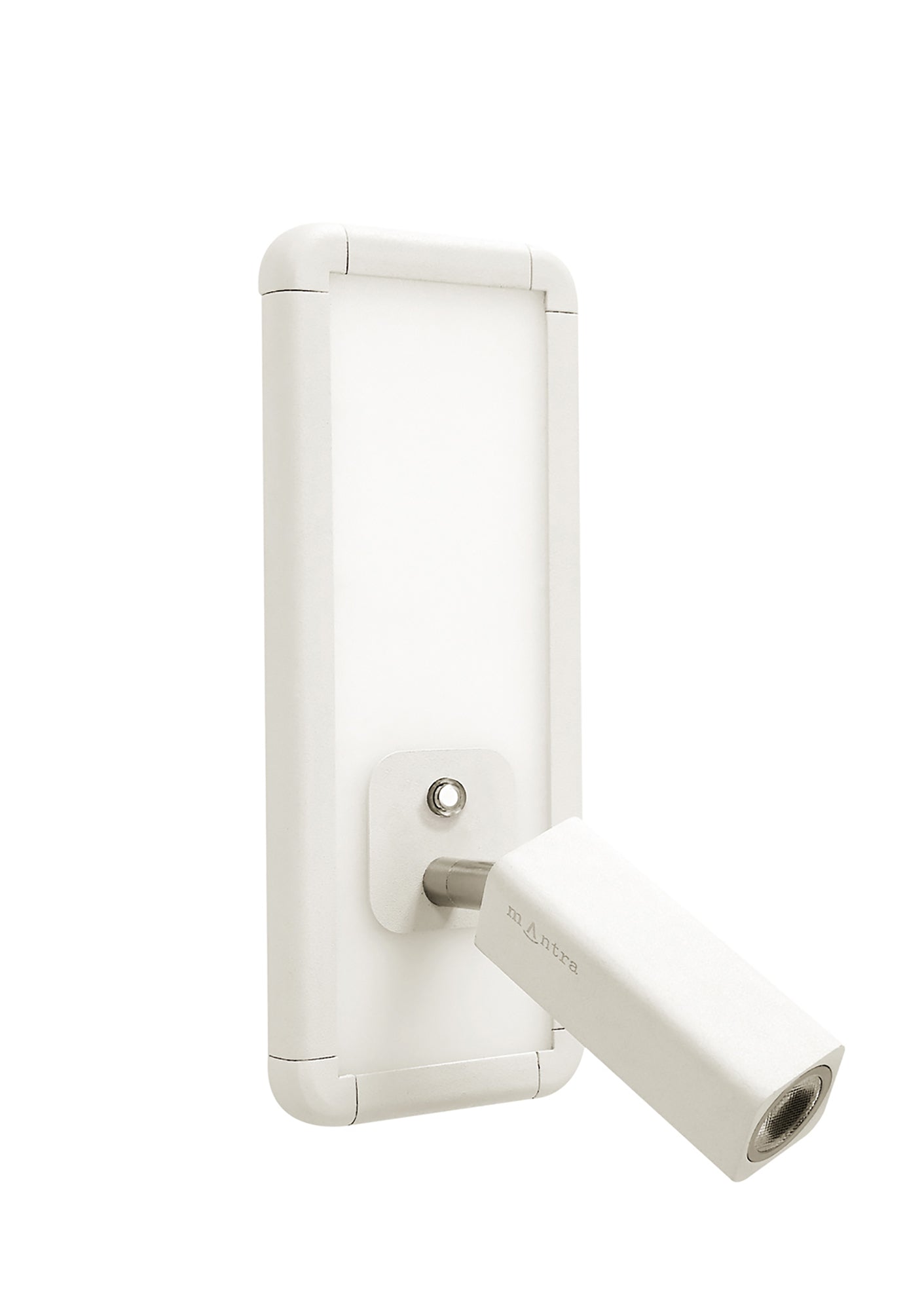 Ibiza Wall Lamp Single Head With Backlit Light 10W LED White 4000K, 700lm, 3yrs Warranty by Mantra