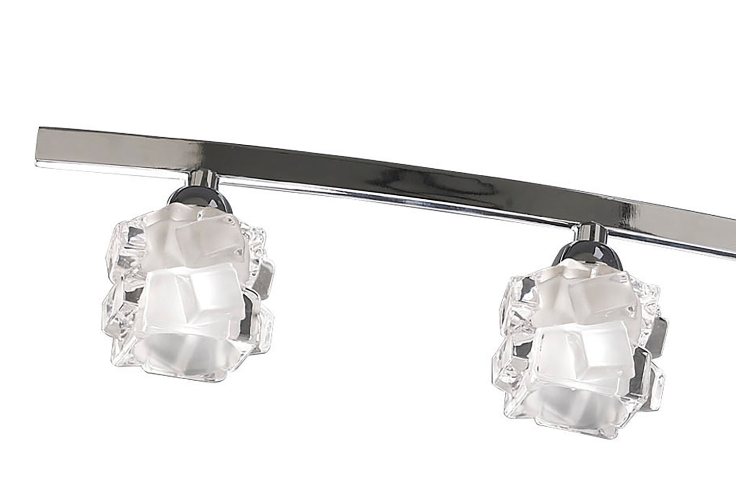 Ice Rectangular Telescopic 8 Light G9 ECO, Polished Chrome by Mantra
