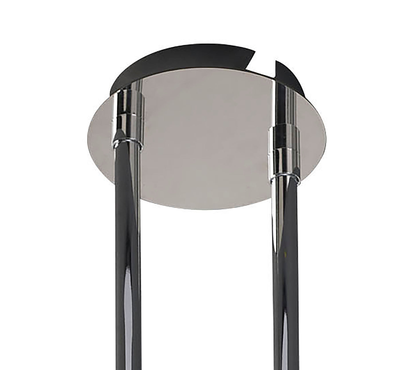 Ice Rectangular Telescopic Convertible To Semi Flush 6 Light G9 ECO, Polished Chrome by Mantra