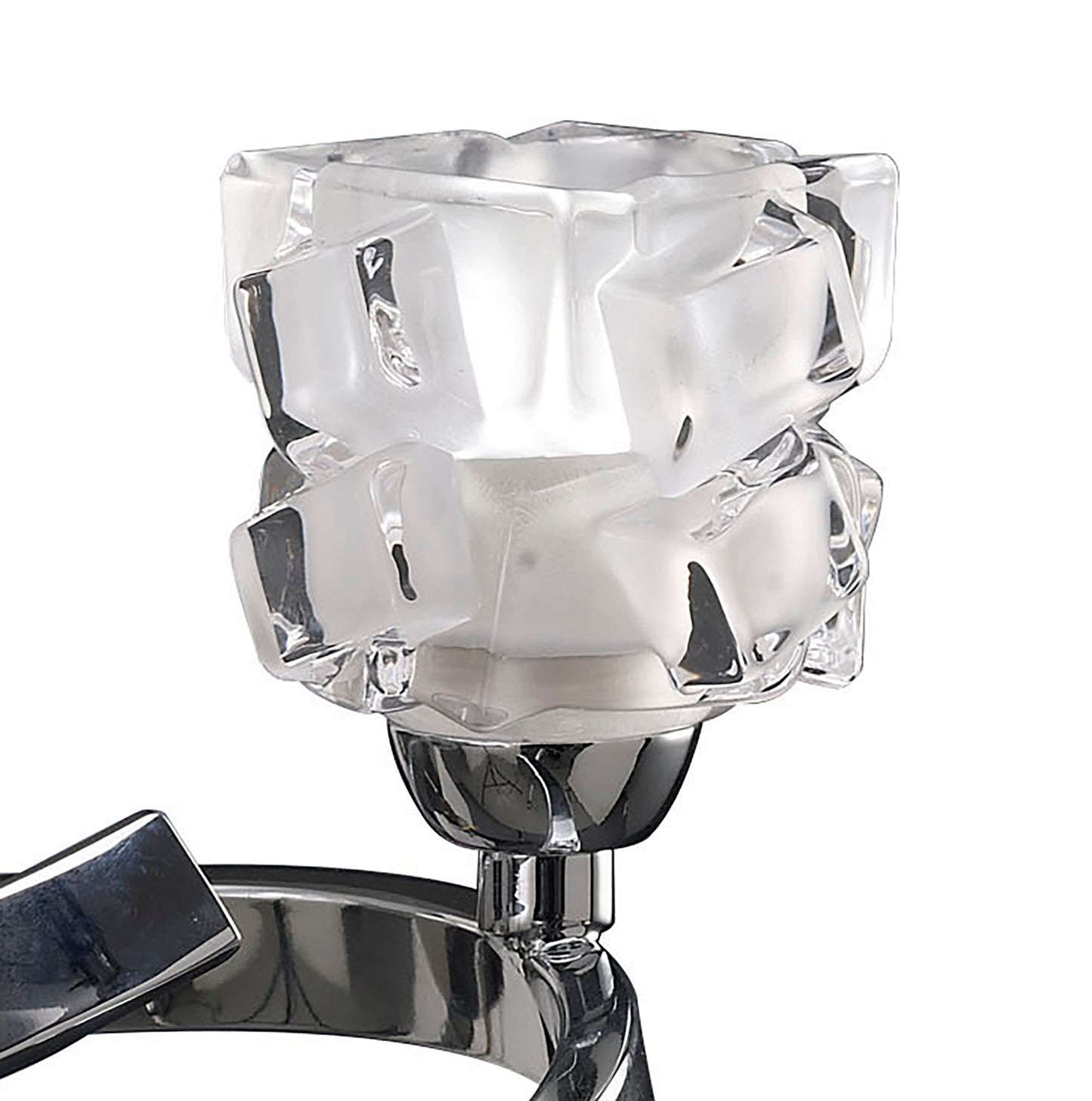 Ice Wall Lamp 2 Light G9 Polished Chrome by Mantra