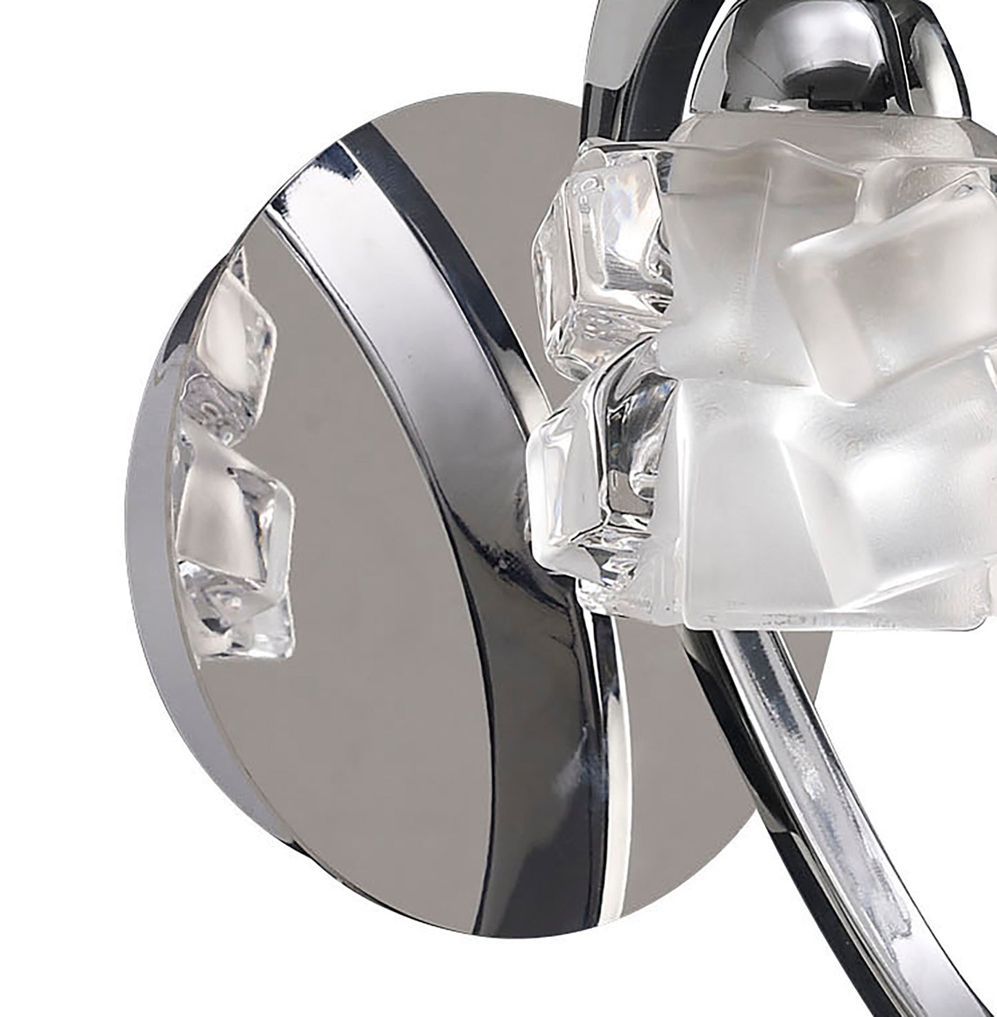 Ice Wall Lamp 1 Light G9 Polished Chrome by Mantra