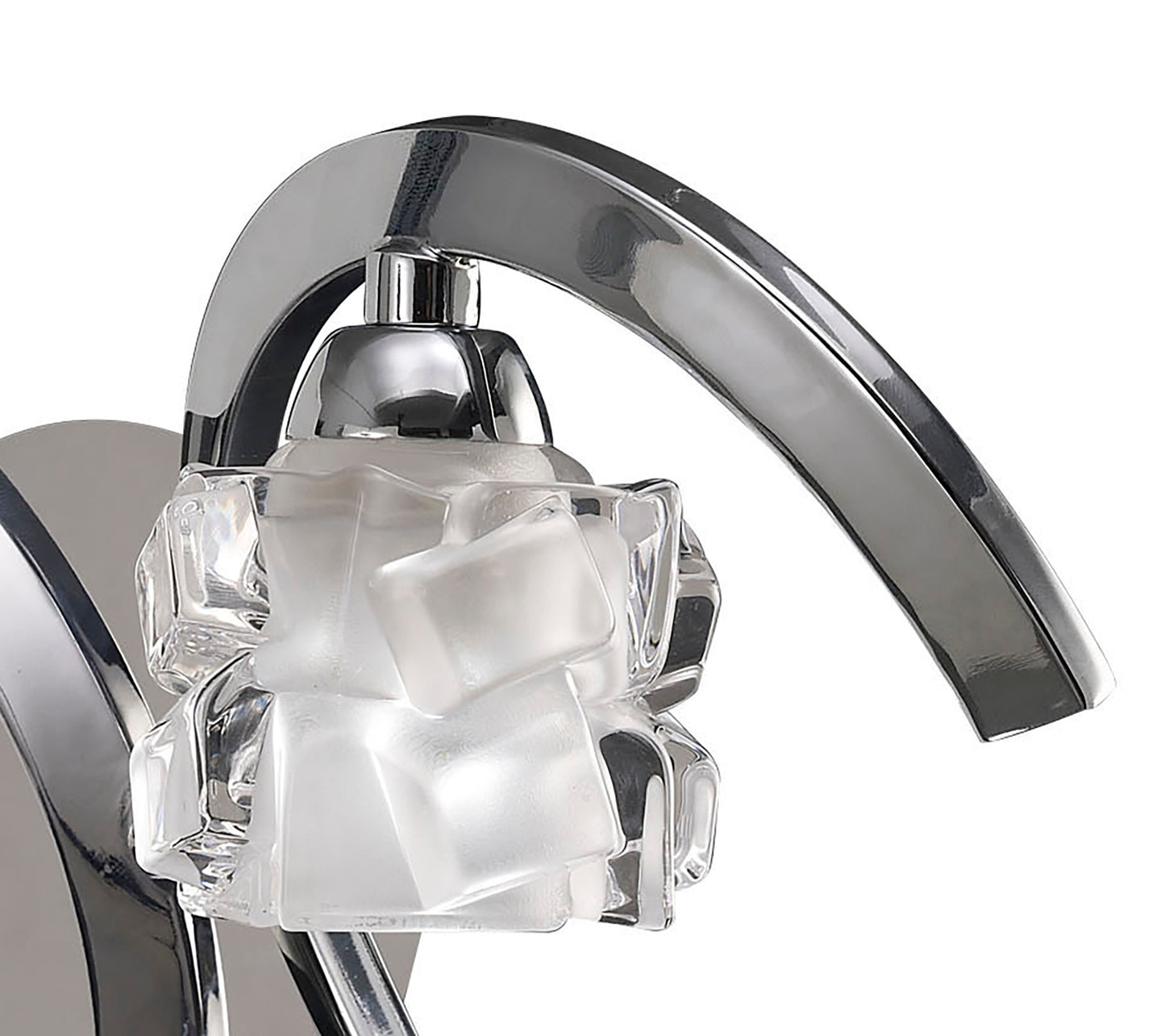 Ice Wall Lamp 1 Light G9 Polished Chrome by Mantra