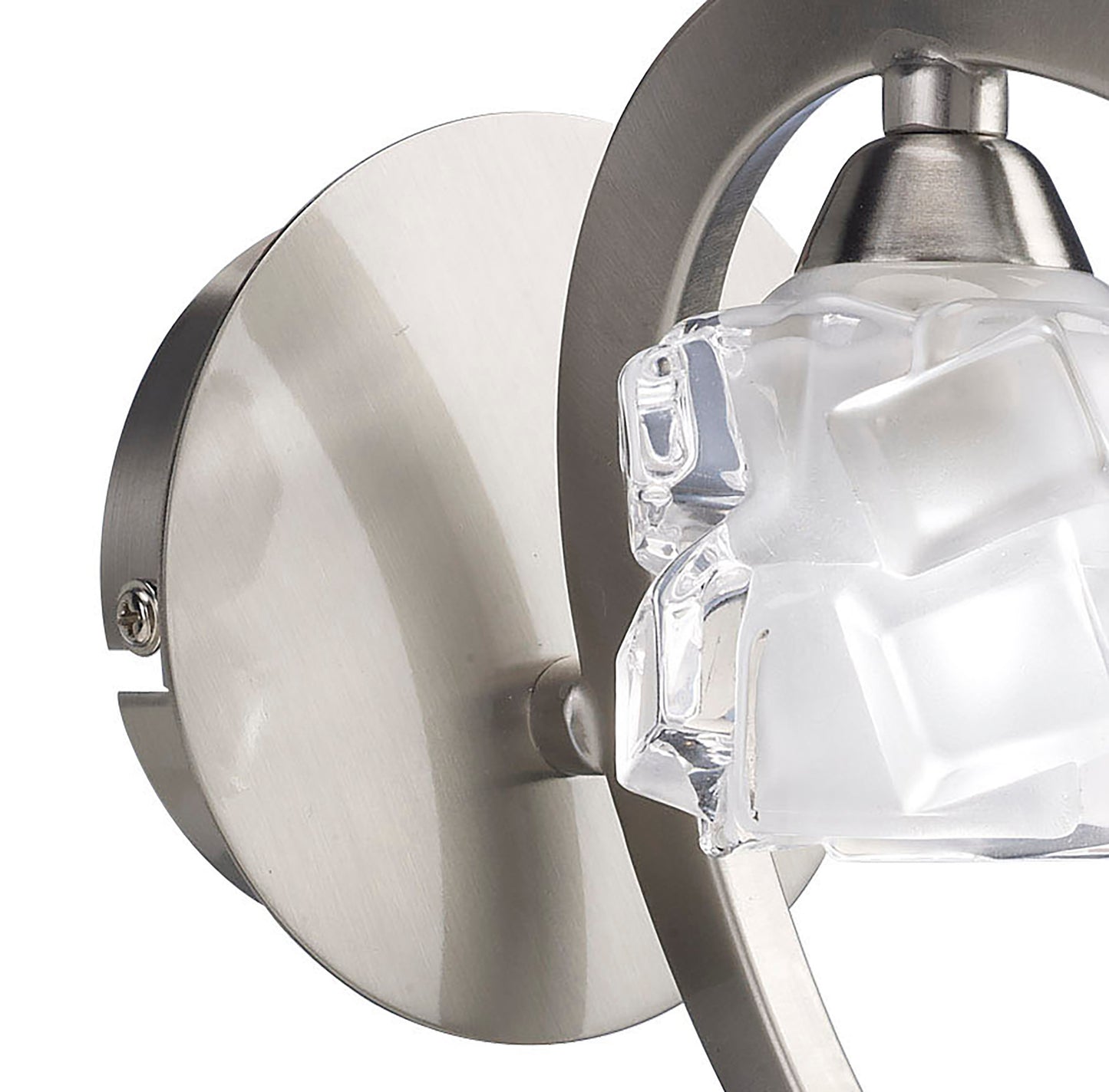 Ice Wall Lamp 1 Light G9 ECO, Satin Nickel by Mantra