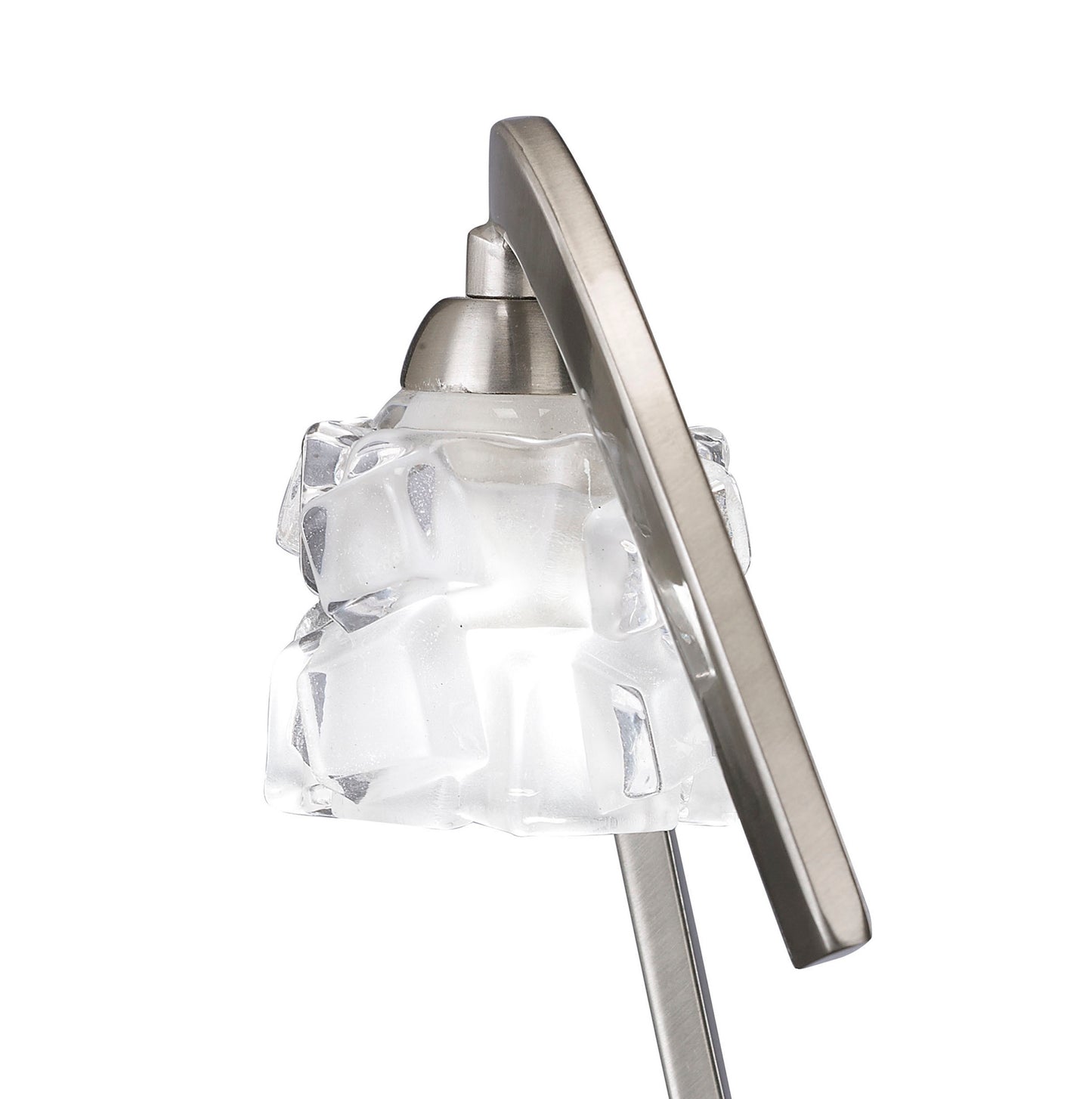 Ice Table Lamp 1 Light G9 ECO, Satin Nickel by Mantra