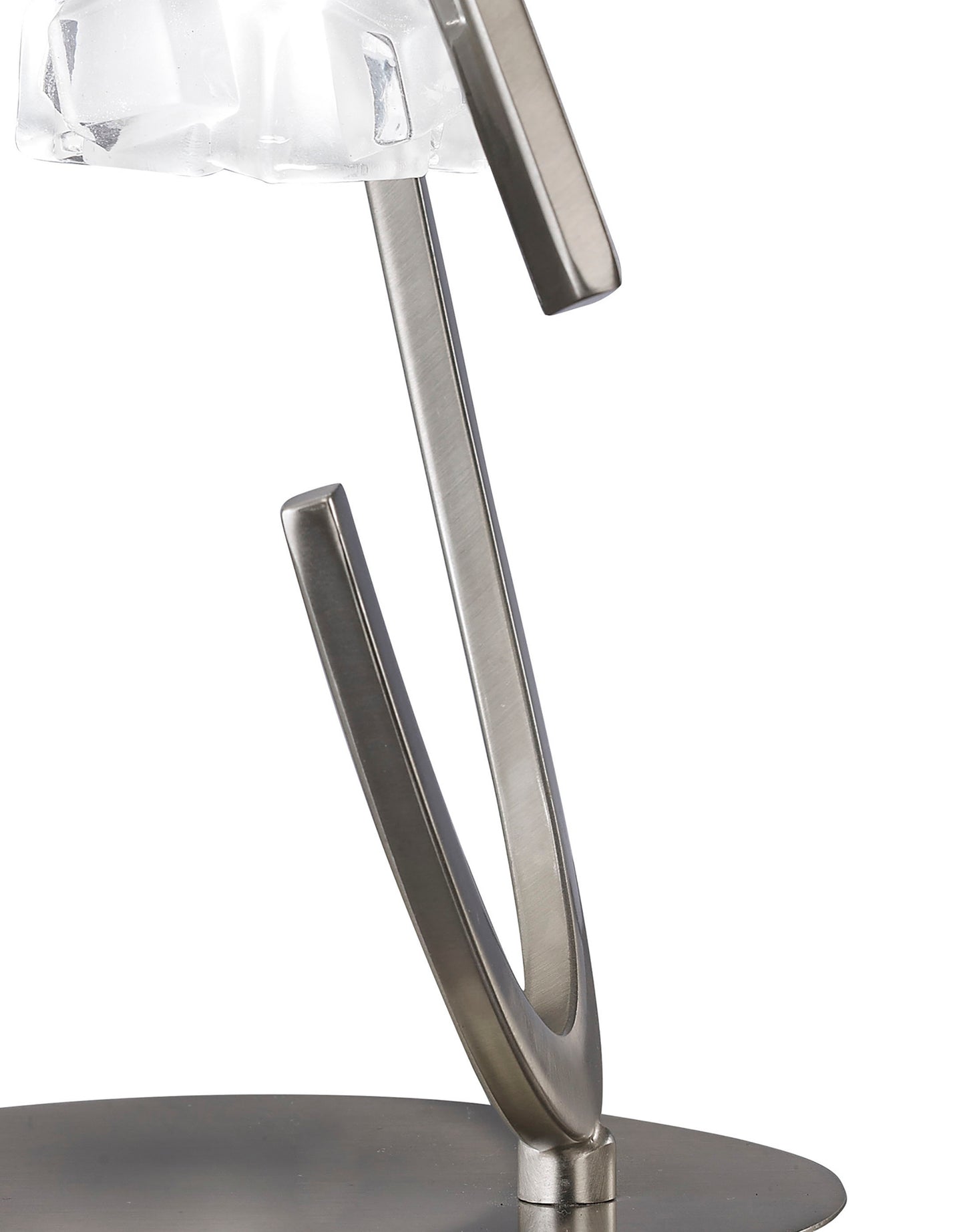 Ice Table Lamp 1 Light G9 ECO, Satin Nickel by Mantra