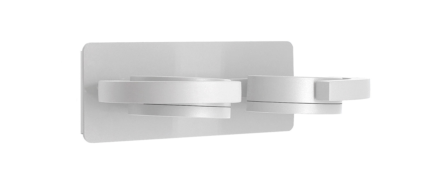 Iguazu Wall Lamp, Requires 2 x GX53 (Max 10W, Not Included), IP54, White, 2yrs Warranty by Mantra