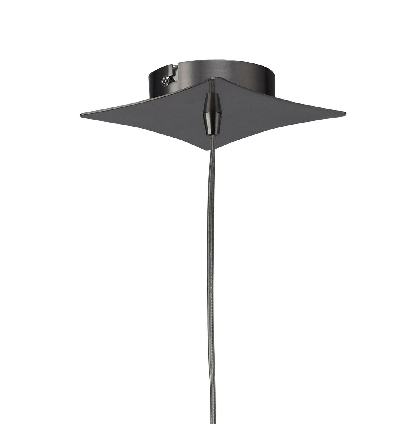 Iku Pendant 1 Light G9, Satin Nickel by Mantra