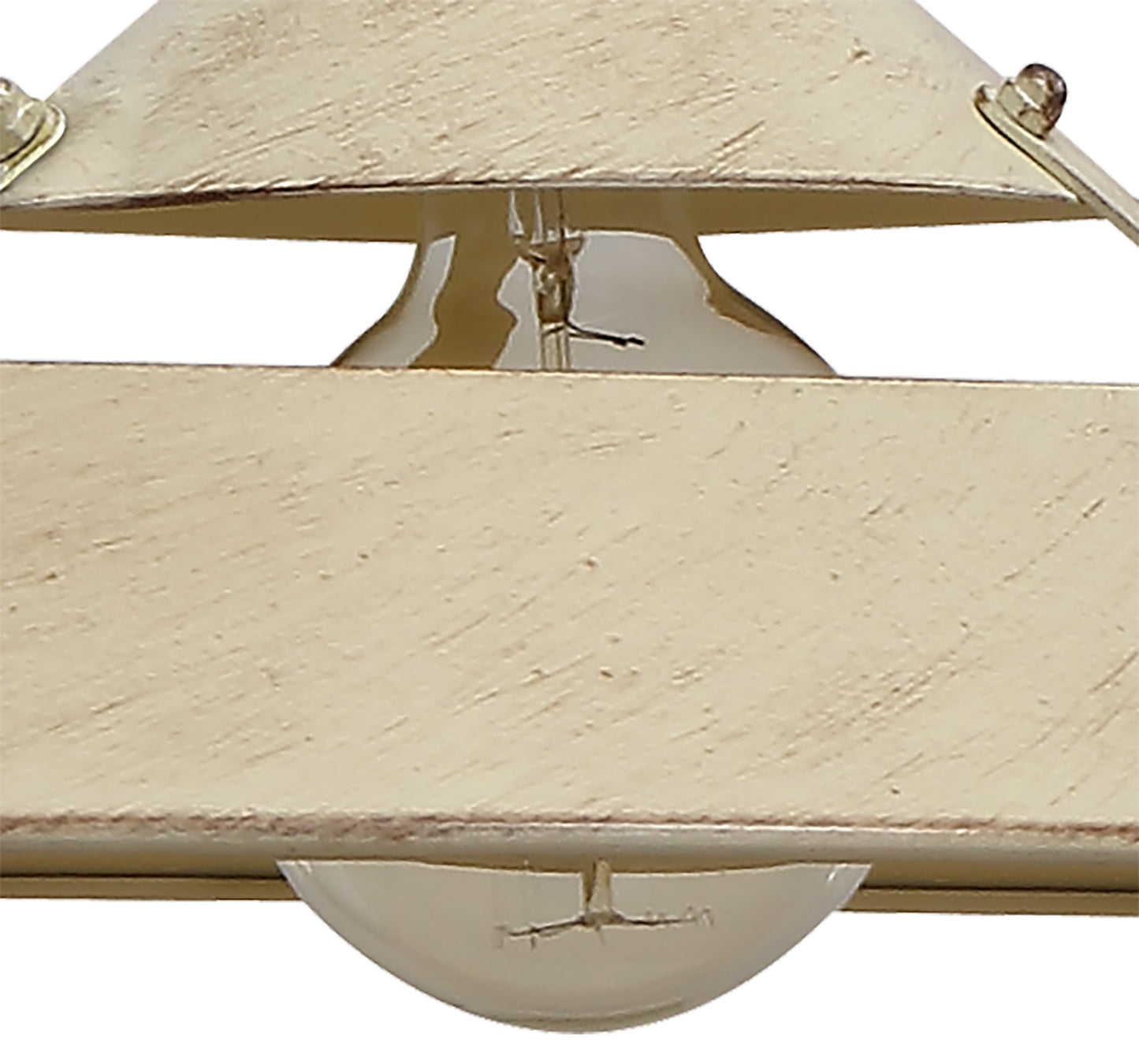 Industrial Ceiling 1 Light 40W E27 Medium, Sand Metal, Beige Belt by Mantra