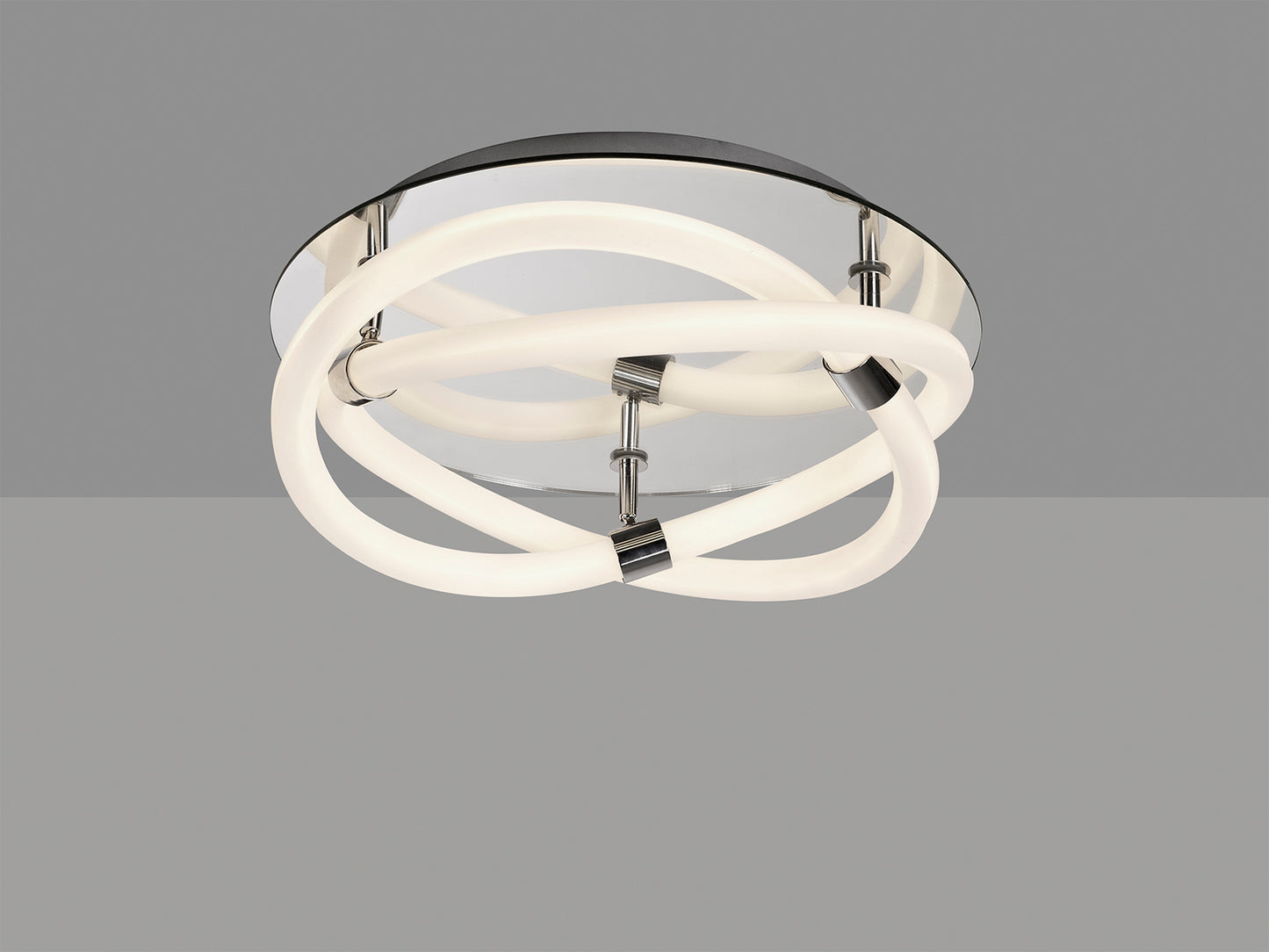 Infinity II Ceiling, 30W LED, 3000K, 2250lm, IP20, Chrome/White Acrylic/Clear Mirror, 3yrs Warranty by Mantra